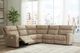 Signature Design by Ashley® Next-Gen DuraPella 5-Piece Sand Curved Power Reclining Sectional-2