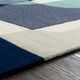 Surya Forum Dark Blue 5'x8' Area Rug-4