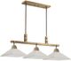 Uttermost® Brookdale Aged Brass 3-Light Linear Chandelier-4