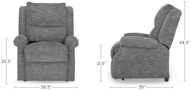 Franklin™ Charles Handwoven Linen Power Lift Recliner-2