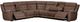 Liberty Furniture Beckham 7-Piece Aline Saddle Leather Leather Power Reclining Curved Sectional-1