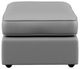 Flexsteel® Vail Light Gray Cocktail Ottoman-2