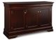Handstone Phillipe Sideboard w/3 Wood Doors & 3/Dwrs & 1/Wood Half Shelf-0