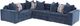 Jonathan Louis Noah 4-Piece Napa Navy Sectional-1