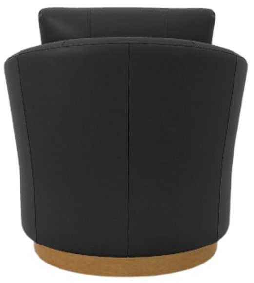 Best® Home Furnishings Customizable Tina Leather Swivel Chair with Honey Birch Legs-2