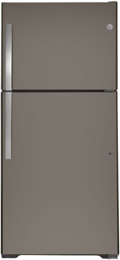 GE® 30 in. 19.1 Cu. Ft. Slate Top Freezer Refrigerator