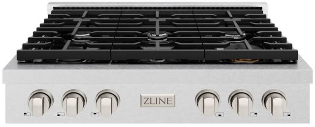 ZLINE Paramount 36" Satin Stainless Steel Gas Cooktop-0