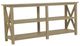 Sunset West Coastal Warm Gray Wooden Outdoor Accent Table-0