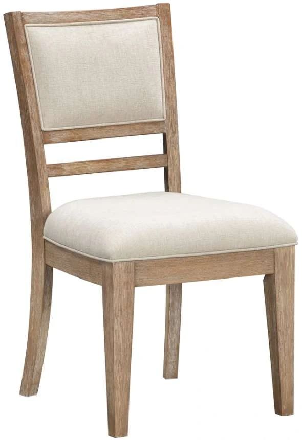 Parker House® Breckenridge Beige/Mocha Medium Brown Dining Chair-0
