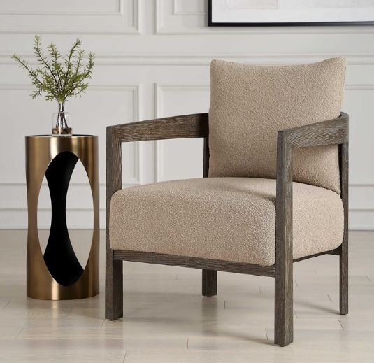 Uttermost® Sienna Sand Accent Chair-1