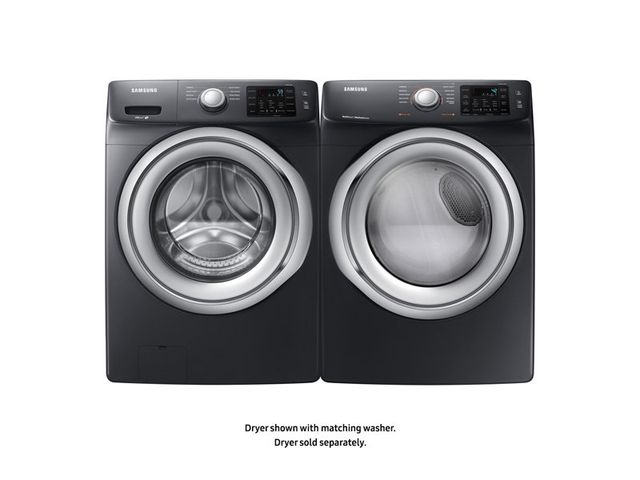 Samsung 7.5 Cu. Ft. Fingerprint Resistant Black Stainless Steel Front Load Gas Dryer-3