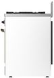 Ilve® Majestic III 30" White Pro Style Dual Fuel Natural Gas Range with Solid Door and Burnished Trim-3