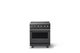 Viking® 5 Series 30" Cast Black Pro Style Induction Range with Brushed Brass Trim-0
