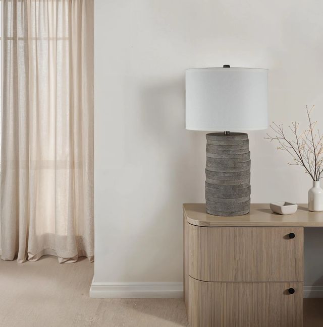 Renwil® Everren Whalen Charcoal Gray Table Lamp-1