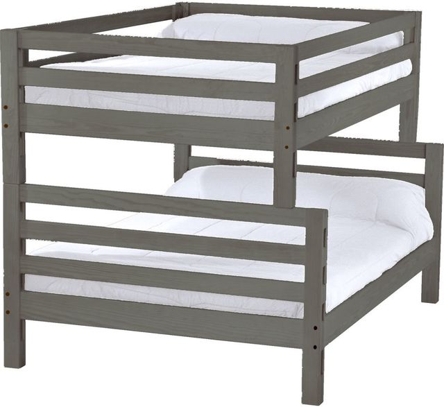 Crate Designs™ Furniture Graphite Full XL/Queen Ladder End Bunk Bed-0