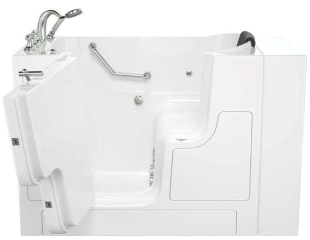 American Standard Gelcoat White 30” x 52” Walk-in Tub with Whirlpool System - Left-Hand Drain with Faucet-4
