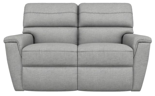 La-Z-Boy® Ava Oyster Power Reclining Loveseat with Headrest and Lumbar-1