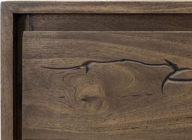International Furniture Direct Savia Brown 76" TV Stand-4
