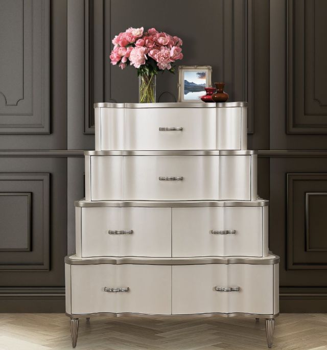 Michael Amini® London Place Creamy Pearl Tiered Chest-1