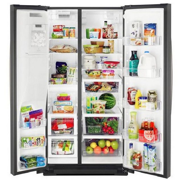 Whirlpool® 36 in. 28.5 Cu. Ft. Black Side-by-Side Refrigerator-3