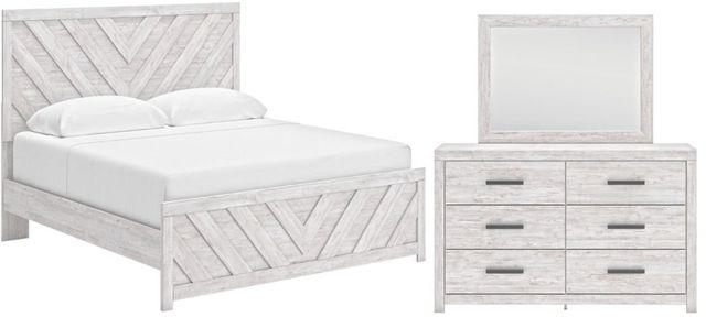 Cayboni 6 Piece Queen Panel Bedroom - Whitewash