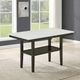 New Classic® Home Furnishings Carissa Faux Marble Top Counter Table with Espresso Base-1