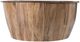 A & B Home Brown Drum-Shaped Natural Wood Coffee Table-2