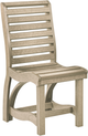 C R Plastics St. Tropez Beige Dining Side Chair-0