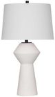 Bassett Mirror Ella Matte White Table Lamp-0