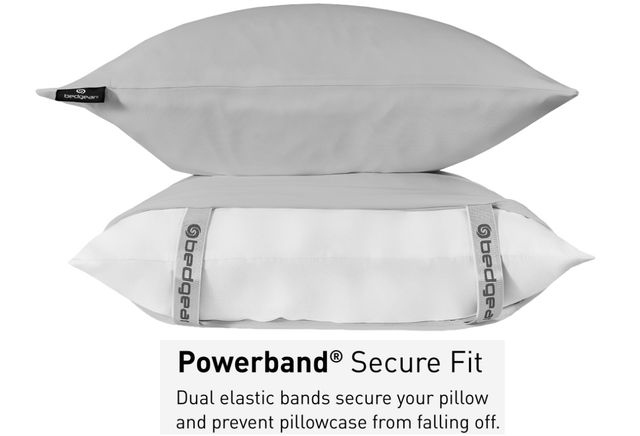 BEDGEAR® Dri-Tec Performance® Light Gray Split Head Queen Sheet Set-4
