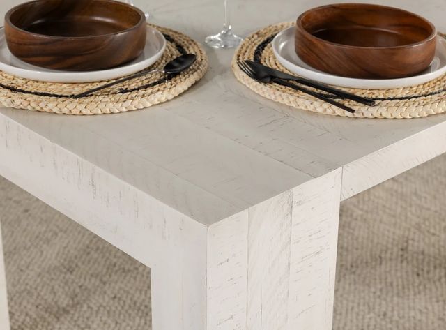 Transformer Table Transformer Canadian Birch White Extendable Dining Table-2