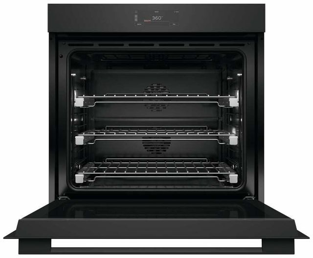 Fisher & Paykel Series 9 Minimal 30" Black Glass Single Electric Wall Oven with Self-Cleaning-1