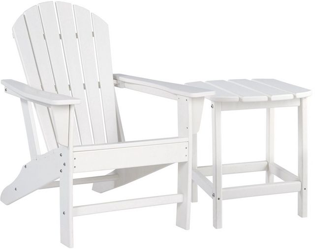 Signature Design by Ashley® Sundown 2-Piece White Outdoor Seating Chair Set