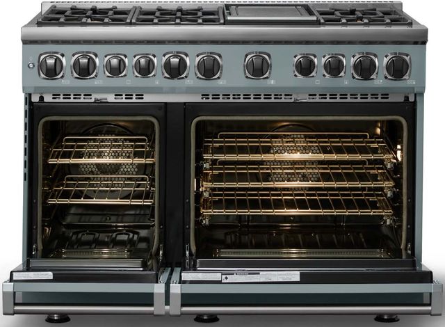 Viking® 7 Series 48'' November Sky Pro Style Dual Fuel Range with Griddle-1