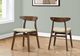 Monarch Specialties Inc. 2-Piece Sand 30" Dining Chair Set with Brown Walnut Legs and Back-1