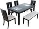 Jofran Inc. Urban Icon 6-Piece Black Dining Set-5