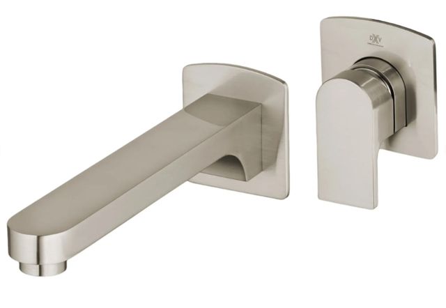 DXV Equility® Brushed Nickel Single Handle Wall Mount Bathroom Faucet with Lever Handle-1