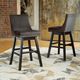 Signature Design by Ashley® Tallenger 2-Piece Dark Gray Bar Stool Set-2