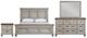 New Classic® Home Furnishings Mariana 4-Piece Vintage Creme Queen Panel Bedroom Set-0