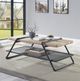 ACME Furniture Brantley Oak Top Coffee Table with Sandy Gray Base-4