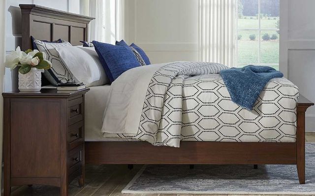 A-America® Westlake Cherry Brown King Panel Bed-3