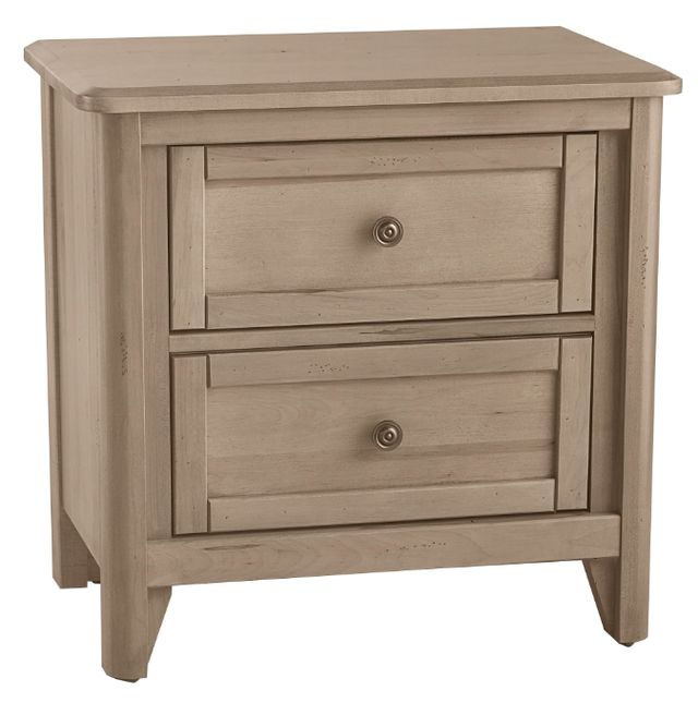 Vaughan-Bassett Woodbridge Shadow Gray 2-Drawer Nightstand-0