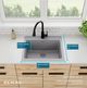 Elkay Quartz Classic® Greystone 25" Single Bowl Drop-in Sink-4