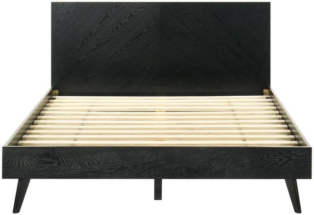 Armen Living Petra 3-Piece Black Queen Platform Bedroom Set-3