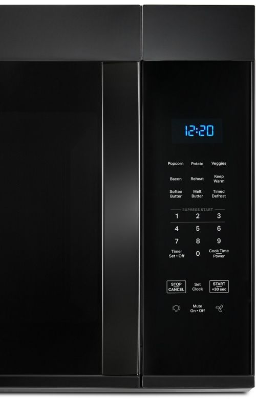 Whirlpool® 1.7 Cu. Ft. Black Over the Range Microwave-3
