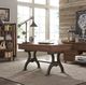 Liberty Furniture Arlington House 2-Piece Cobblestone Brown Office Desk Set-1