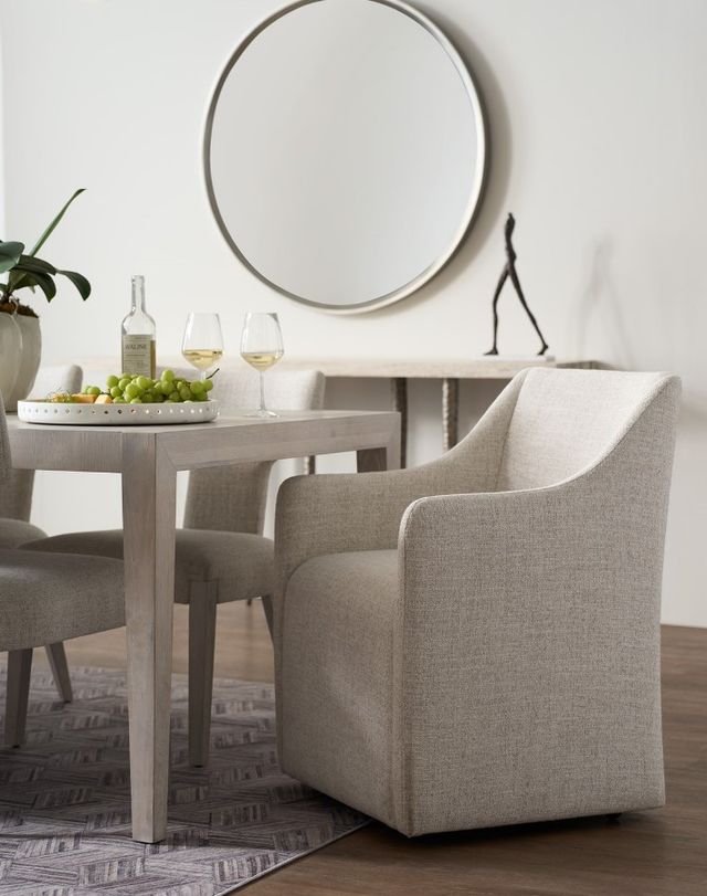Universal Explore Home™ Avaline Monique Linen Upholstered Walsh Dining Arm Chair-1