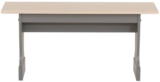 Linon Norah Gray/Maple 40" Trestle Table-3