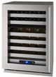 U-Line® 5-Class 24" 5.1 Cubic Feet Stainless Steel Dual Zone Wine Refrigerator-0