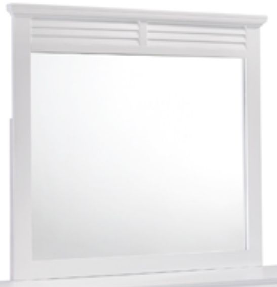 American Wholesale Furniture Cottage Bay White Mirror-0